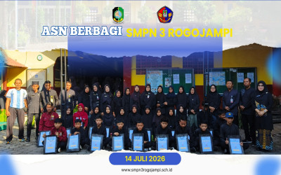 ASN Berbagi dalam Belanja Cantik, SMPN 3 Rogojampi Salurkan Alat Tulis bagi Siswa